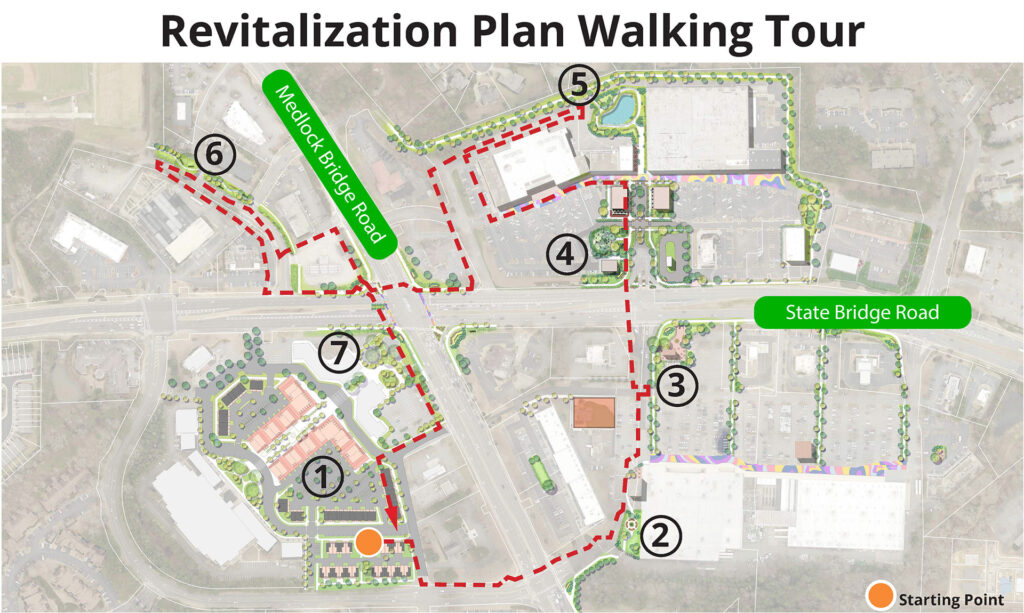 Walking tour map