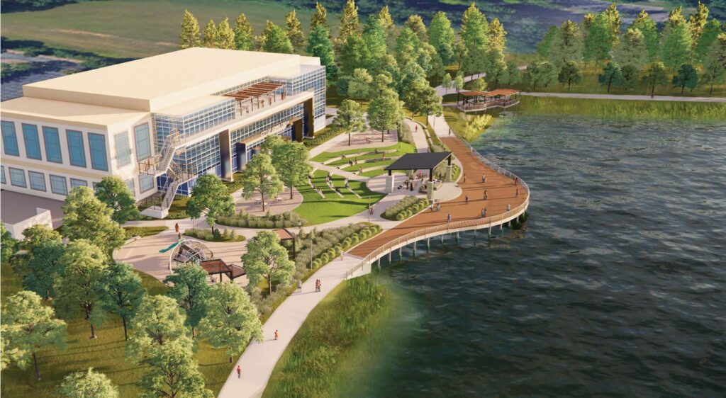 Amphitheater rendering at Creekside Park