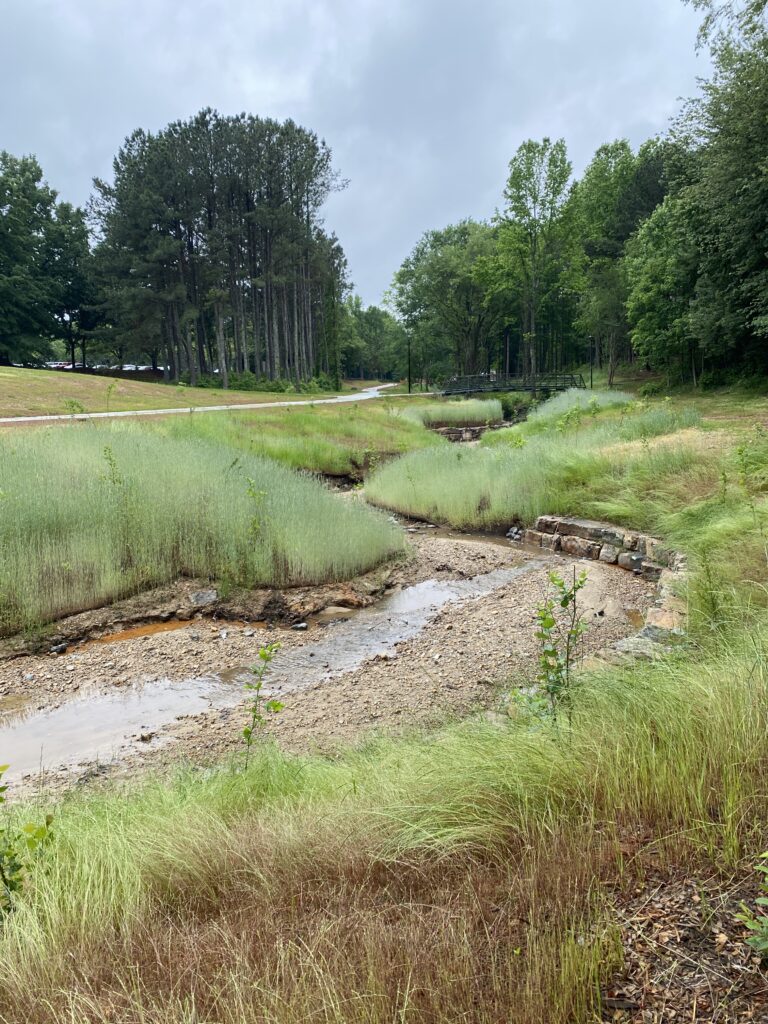 Stream restoration drainage easement